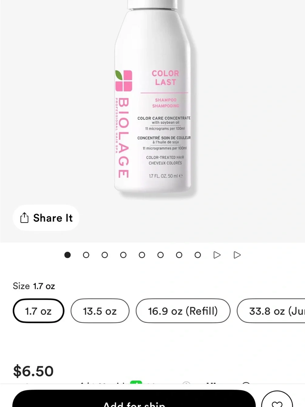 Biolage Color Last Shampoo & Conditioner Travel Duo- NEW